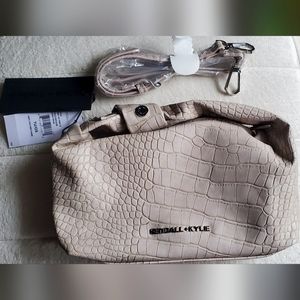Kendall & Kylie nude solid crossbody bag